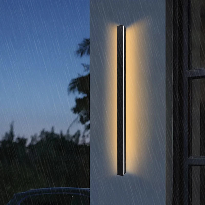Porch Light Long Wall Light outdoor Waterproof Modern Long Strip LED lighting wall lamp Garden Sconce 220V Decoration