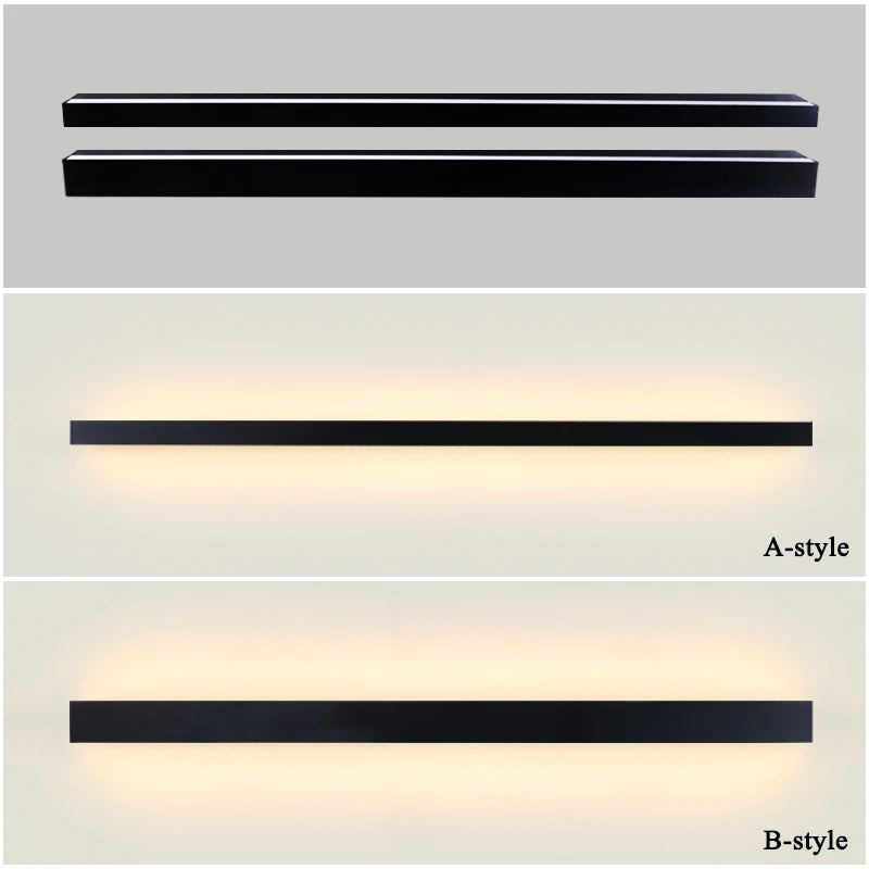 Porch Light Long Wall Light outdoor Waterproof Modern Long Strip LED lighting wall lamp Garden Sconce 220V Decoration