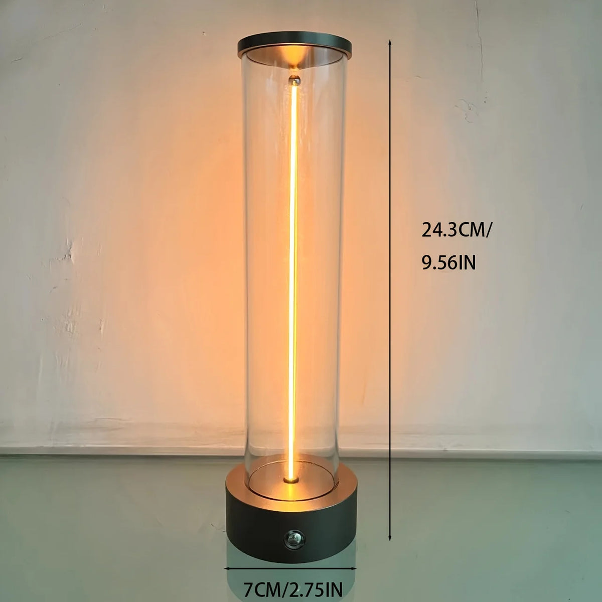 LED Aluminum Magnetic Atmosphere Lamp - Stylish USB-Charged Night Light, Breathable & Portable for Bedroom, Camping