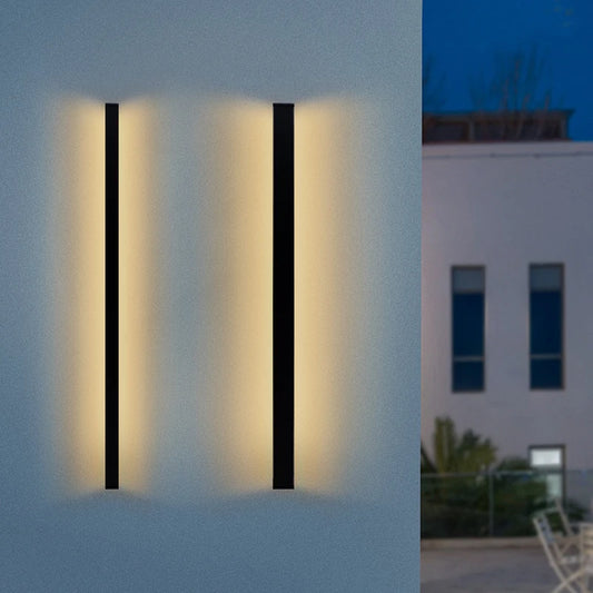 Porch Light Long Wall Light outdoor Waterproof Modern Long Strip LED lighting wall lamp Garden Sconce 220V Decoration
