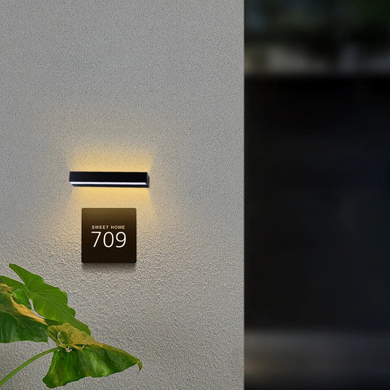 Porch Light Long Wall Light outdoor Waterproof Modern Long Strip LED lighting wall lamp Garden Sconce 220V Decoration