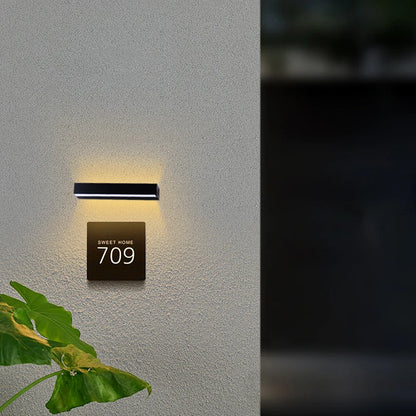 Porch Light Long Wall Light outdoor Waterproof Modern Long Strip LED lighting wall lamp Garden Sconce 220V Decoration